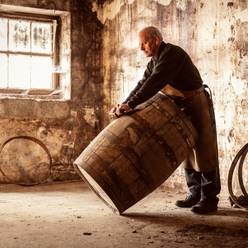 Traditional barrel making at House of Hazelwood