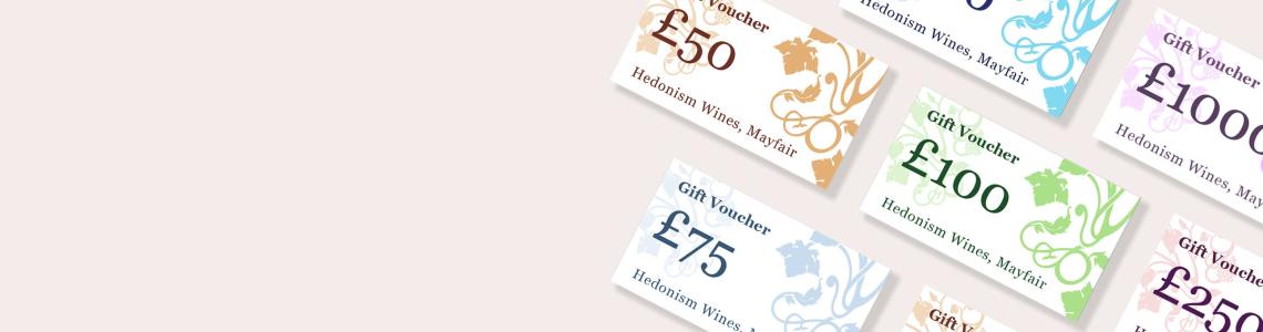 A selection of gift vouchers in different denominations