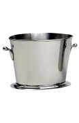 Large Hand Crafted Olive Handle Ice Bucket