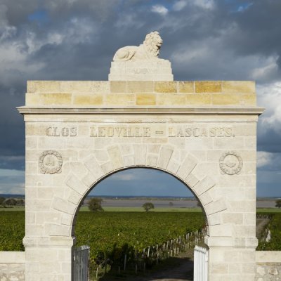 The famous stone lion of Leoville Las Cases