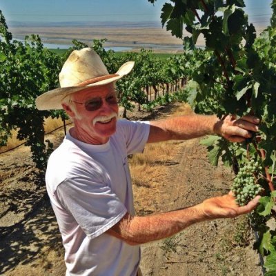 Randy Dunn in the vineyard